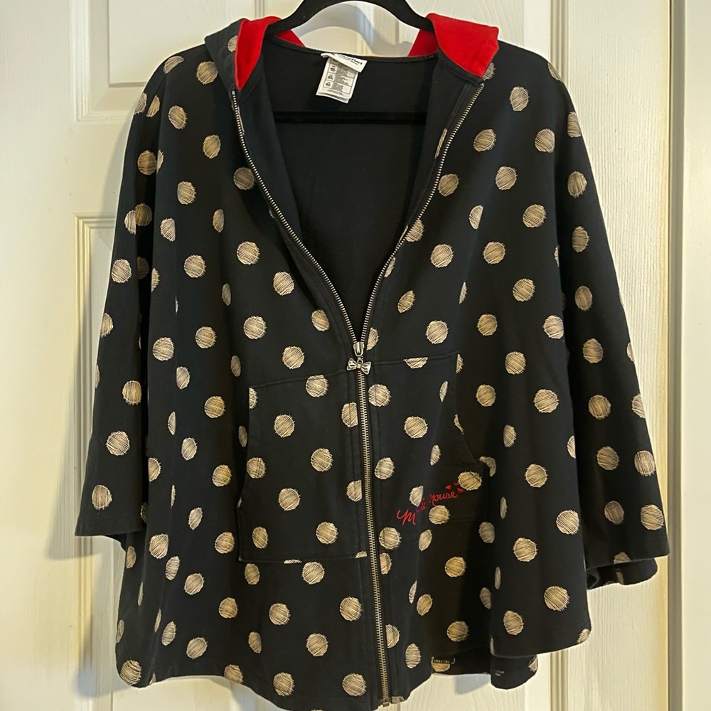 Minne Mouse Hooded Caplet Poncho